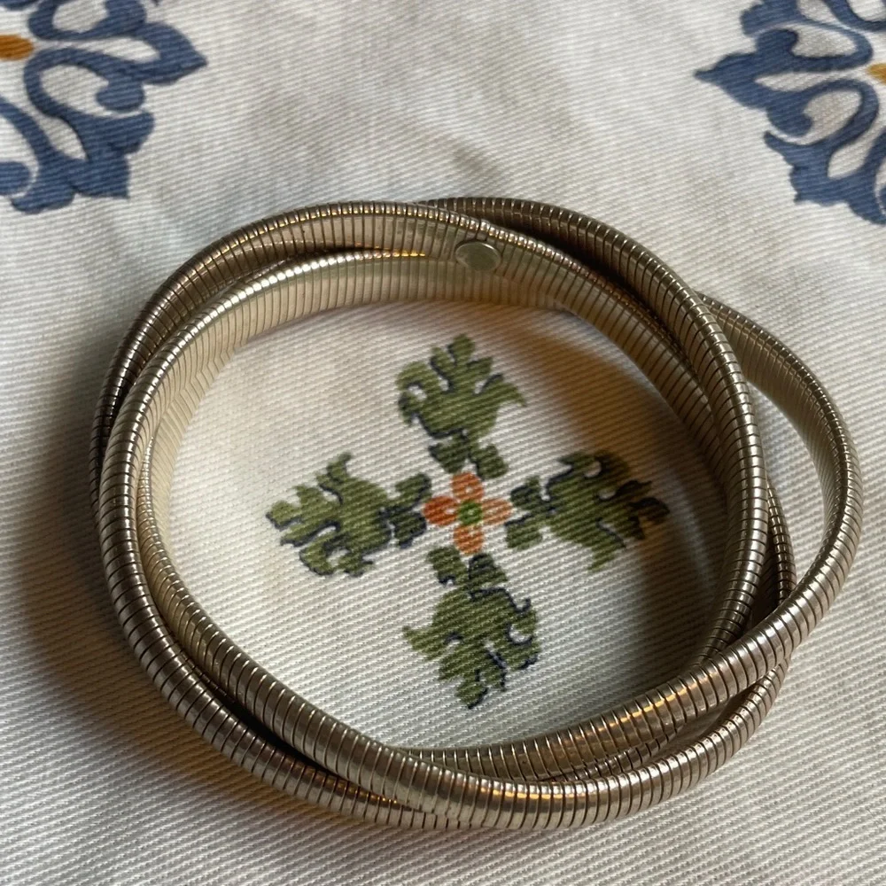 Interlocking Triple Cobra Sterling Silver Bracelet - Picture 3 of 4